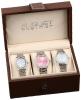 August Steiner Women's AS8063SS Dazzling Diamond Swiss Quartz 3 Watch Set