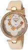 Akribos XXIV Women's AK601RG Lady Diamond Flower Dial Swiss Quartz Leather Strap Watch