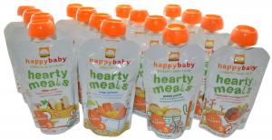 Happy Baby Organic Baby Food Stage 3 Hearty Meals Variety Pack, 4 oz Pouches, 16-Count