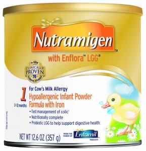 Nutramigen with Enflora LGG for Cow's Milk Allergy Powder can, for Babies 0-12 Months, 12.6-Ounce Cans (Case of 6)