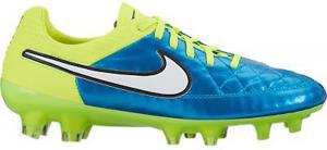 Nike Womens Tiempo Legend V FG Soccer Cleat (Blue Lagoon, Volt)