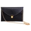 HDE Fashion Leather Envelope Clutch with Drop-in Chain Shoulder Strap