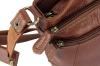Heshe 2015 New Genuine Leather Vintage Hot Simple Style Shoulder Bag Satchel Zipper Closure Handbag for Women