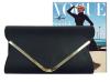 Avber Frosting Leather Envelope Clutch Cross Body Clutch Bag