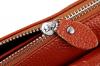 Heshe 100% Soft Genuine Leather Crocodile Clutch Organizer Purse Shoulder Crossbody Wrislet Bag Satchel Purse Handbag for Women
