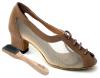 Very Fine Womens Salsa Ballroom Tango Practice Dance Shoes 1644 Bundle with Dance Shoe Wire Brush 2" Heel
