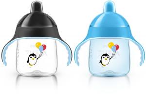 Philips AVENT My Penguin Sippy Cup, Blue, 9 Ounce (Pack of 2)