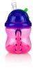 Nuby 2 Handle Flip n' Sip Straw Cup, 8 Ounce, 12 Months Plus, Colors May Vary