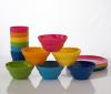 18pc Ellie Kids Break-resistant Plastic Tumblers, Bowls & Plates in 6 Colors