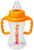 Thinkbaby BPA Free No Spill Sippy Cup, Orange/Natural, 9 Ounce