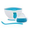 Nuby Garden Fresh Mash N' Feed Baby Food Bowl with Spoon and Food Masher, Colors May Vary