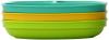 Re-Play Divided Plates, Aqua, Green, Sunny Yellow, 3-Count