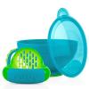 Nuby Garden Fresh Mash N' Feed Baby Food Bowl with Spoon and Food Masher, Colors May Vary