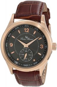 Lucien Piccard Men's 11606-RG-014 Grande Casse Charcoal Dial Brown Leather Watch
