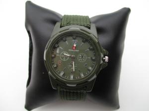 Swiss Army Men's Green Fabric Strap Watch