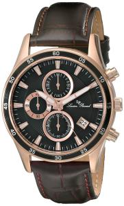 Lucien Piccard Men's LP-13489-RG-01-BRW Commodore Analog Display Japanese Quartz Brown Watch