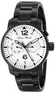 Lucien Piccard Men's LP-13017-BB-22 "Expeditor" Black Ion-Plated Stainless Steel Watch