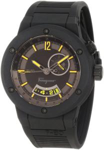 Salvatore Ferragamo Men's F55LGQ6875 S113 F-80 Stainless Steel and Black Rubber Watch
