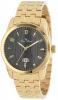 Lucien Piccard Men's LP-12355-YG-11 Diablons Black Dial Gold Ion-Plated Stainless Steel Watch