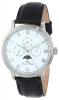 Lucien Piccard Men's LP-10527-02 Moubra White Dial Black Leather Watch