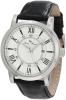 Lucien Piccard Men's 11577-02S Stockhorn Silver Textured Dial Black Leather Watch