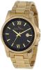 Lucien Piccard Men's 10048-YG-11 Breithorn Black Textured Dial Gold Ion-Plated Stainless Steel Watch