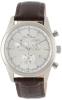 Lucien Piccard Men's LP-11570-02S Eiger Chronograph Silver Dial Brown Leather Watch
