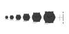 Lucien Piccard Men's 12011-01 Monte Viso Chronograph Black Textured Dial Black Leather Watch