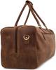 LEABAGS - Unisex Leather Travel Weekender Holdall Sports Bag 