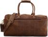 LEABAGS - Unisex Leather Travel Weekender Holdall Sports Bag 