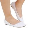 Twisted Womens LINDSAY Slanted Front Almond Toe Flat
