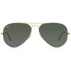 New Ray Ban RB3025 001/58 Aviator Arista/Crystal Green Lens 62mm Polarized Sunglasses