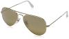 Ray-Ban RB3025 Aviator Large Metal Sunglasses, Arista Gold Frame/G-15 Classic Green Lenses,55 mm