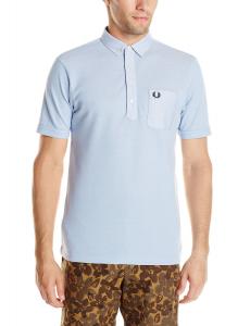 Fred Perry Men's Woven Trim Tape Polo Shirt
