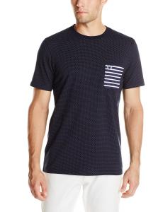 Fred Perry Men's Polka Dot Stripe Pocket T-Shirt