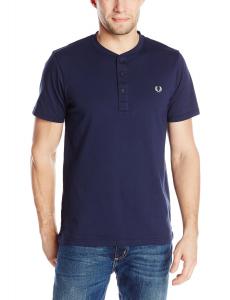 Fred Perry Men's Concealed Tape Henley Shirt