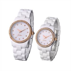 AIBI 1 Pair Waterproof Couple Lovers Quartz Watches for Men Women with Gift Box Valentine Engagement Present