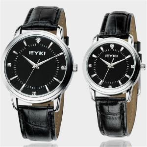 Mens Wrist Watch Famous Brand Quartz Watches Lovers Leather Strap Band Men and Womens Waterproof Watch EYKI-01-8599