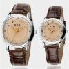 Mens Watches Famous Brand Eyki Watch Lovers Quartz Leather Strap Watchband Men and Womens Waterproof Watch EY-01-8599