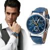 Brand New Fashion Watch Luxury Trendy Analog Dial Black Leather Strap watches Men Quartz Watch High Quality Men Sports Watches wristwatches