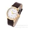 HKB Men and women watch leather casual couple big dial watches PU Leather