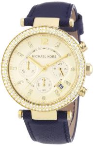 Michael Kors MK2280 Ladies Gold and Navy Blue Parker Watch