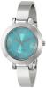 Nine West Women's NW/1631TLSB Teal Sunray Dial Silver-Tone Bangle Watch