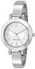 Nine West Women's NW/1631SVSB Silver-Tone Sunray Dial and Bangle Watch