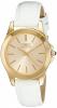 Invicta Women's 15149 "Angel" 18k Yellow Gold Ion-Plated Stainless Steel and White Leather Watch