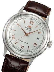 Orient Bambino Automatic Dress Watch with White Dial, Roman Numeral Markers ER2400BW