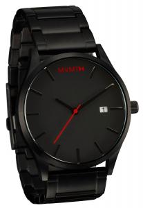 MVMT Watches Black Face with Black Stainless Steel Bracelet Men's Watch