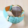 2 Colors New Arrival Leather Geneva Women Dress Watches(Mint Green)