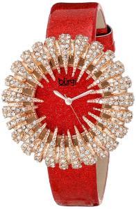 Burgi Women's BUR112RD Analog Display Japanese Quartz Red Watch