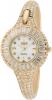 Burgi Women's BU40YG Round Diamond Crystal Gold-tone Bangle Quartz Watch